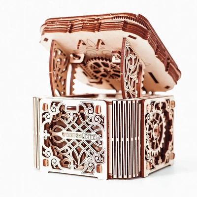Wooden City Дървен 3D пъзел Wooden City, серия Decoration - Кутия със загадка (WR315)