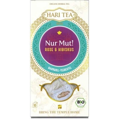 Hari Tea Bio pouze odvahu! růže a ibišek 10 čajových sáčků