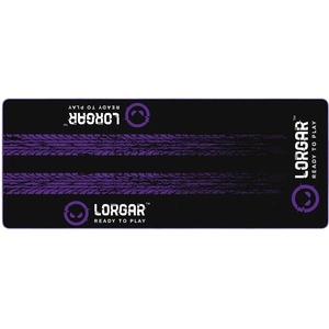 LORGAR Гейминг постелка за под Lorgar RX1FM Advanced, 1700x700x3 мм, черно/лилаво, подсилени ръбове (LRG-RX1FM)