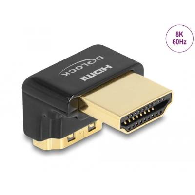 Delock HDMI adapter apa - anya 90 fok lefelé néző csatlakozódugóval 8K 60 Hz fém (60016) (60016) (60016)