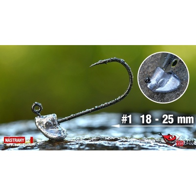 REDBASS Jigová hlava StandUp Pro Sickle vel.1 1,5g 5 ks