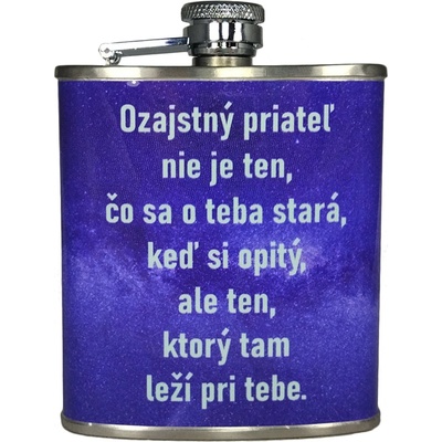 Ploskačka nerezová Ozajstný priateľ 180 ml