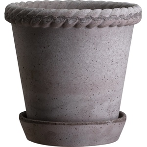 Bergs Potter Саксия Emilia с поставка 35 см сива (EG35S)
