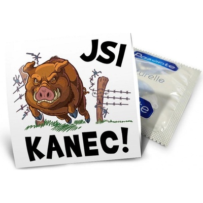 Nekupto Vtipný kondom Jsi kanec! 1 ks