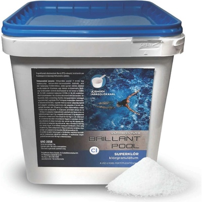 Brillant Pool Super хлор, 55%, 5 кг, хлорни гранули (UVC-205B)