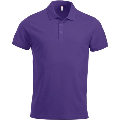 Clique polokošile Classic Lincoln S/S těžká bavlna krátký rukáv pánská COT678244asx00-bright lila