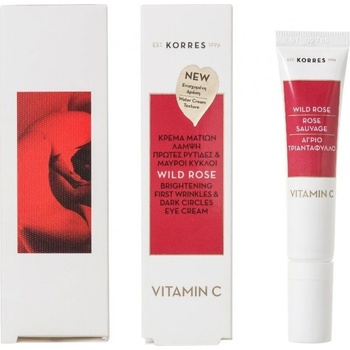 Image 1 of KORRES Околоочен крем против тъмни кръгове и фини бръчки под очите , Korres Apothecary Wild Rose Bright-Eyed Cushion Cream 15 ml