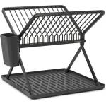 Brabantia Сгъваем сушилник за съдове Brabantia SinkSide 1004153, Поставка за прибори, Устойчив на корозия, Тъмносив (1004153)