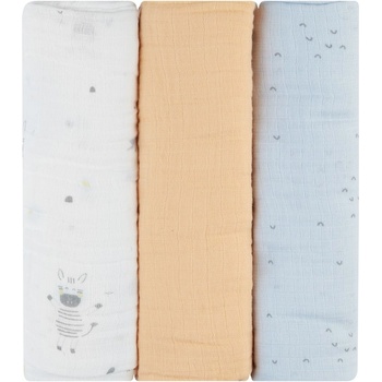 Image 1 of KikkaBoo Муселинови пелени KikkaBoo - Stripy Friends, 100 х 100 cm, 3 броя (31103010096)