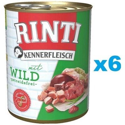 Rinti Kennerfleisch Adult divočina 6 x 400 g