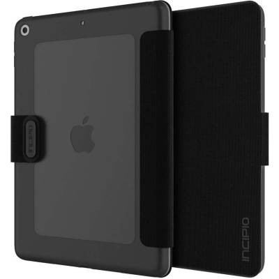 Incipio Clarion Folio Case - удароустойчив хибриден кейс, тип папка за iPad 5 (2017), iPad 6 (2018) (черен)