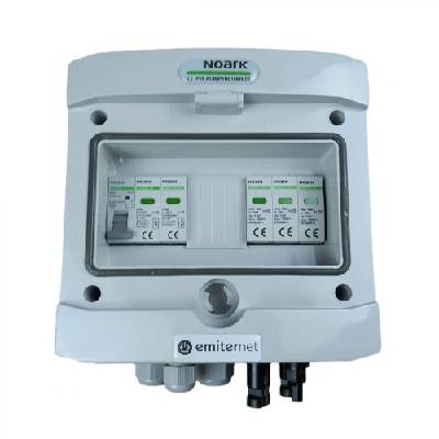 EM-215N_DCAC Разпределителна кутия DCAC, IP65, SPD DC Noark 1000V тип 2, 1 x PV верига, 1 x MPPT, SPD AC Noark тип 2, 16A 1-Ф (EM-215N_DCAC)