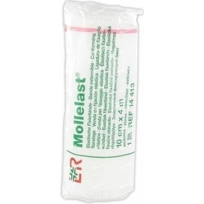 Mollelast ovínadlo elastické fixační 10 cm x 4 m v celofánu 1 ks