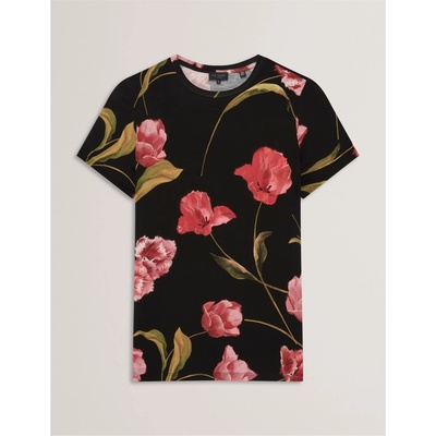 Ted Baker Тениска Ted Baker Women's Printed Slim Fit T-Shirt - Black