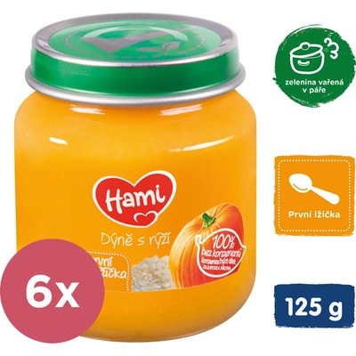 Hami Tekvica s ryžou 6 x 125 g