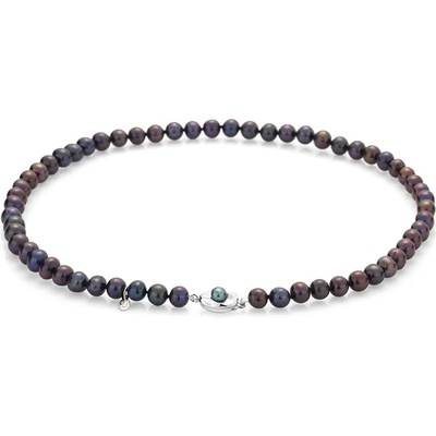 Swan Колие със сладководни черни перли 7-5, 8mm R208NB Swan