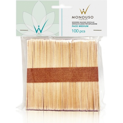 Italwax Špachtle dřevěná střední 100 ks – Zboží Dáma