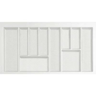 Organizér na příbory do zásuvky 90 cm organizér bílá REJS MAX 850 x 490 mm