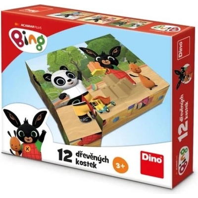 Dino Дървени кубчета Bing