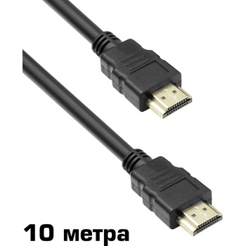 Image 1 of DeTech Кабел HDMI към HDMI, 1080p (Full HD), Без ферит, Черен, Дължина 10 метра