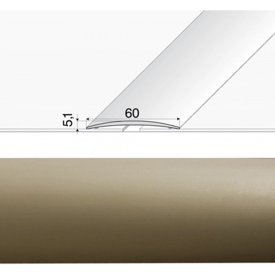 Jutex A70 Prechodová lišta champagne