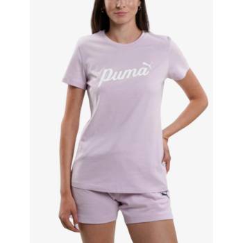 PUMA Essentials+ Script Tee Purple
