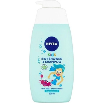 Nivea Dětský sprchový gel a šampon 2 v 1 s jablečnou vůní 2 in Shower & Shampoo 500 ml