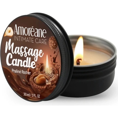 Amoreane Масажна свещ с аромат на пралини Amoreane 30 мл