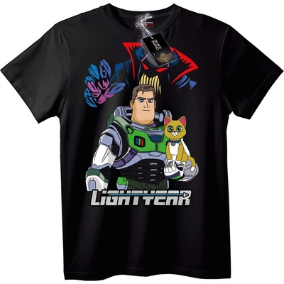 NOONEBRAND Тениска Lightyear Котка - 6XL, Black