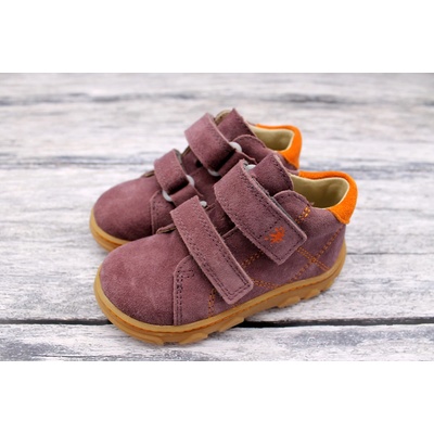 Ricosta kožené barefoot Ryder pflaume/ orange