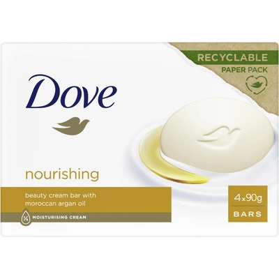 Dove Supreme Cream Oil krémové toaletné mydlo 4 x 100 g