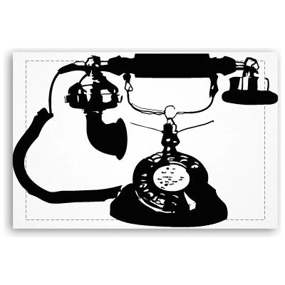 Fotoobraz 60x40 cm malý Telefon