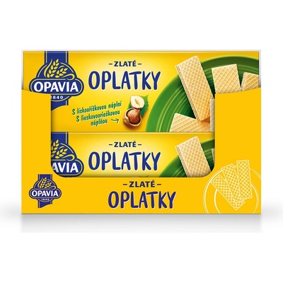 Opavia Zlaté Oplatky lískooříškové 146 g – Zbozi.Blesk.cz