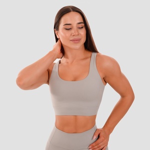GymBeam Спортно бюстие Cut-Out Grey S