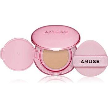 AMUSE Dew Power Vegan Cushion дълготраен грим в гъбичка за освежаване и изглаждане на кожата цвят 02 Healthy 15 гр