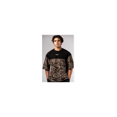 Nebbia Oversized triko POWER Camo bledé