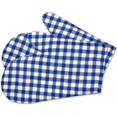 Chňapka kuchyňská kanafas modré srdíčko