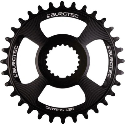Burgtec Плоча BURGTEC Shimano Direct Mount Thick Thin плоча - Черен34T -