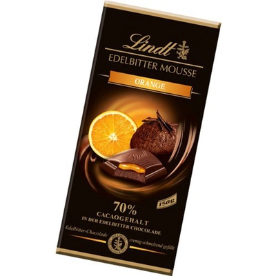 Lindt Edelbitter Mousse 70% Orange 150 g