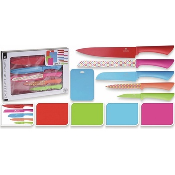 Levoma Súprava nožov a doskami na krájanie 5 ks