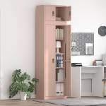 vidaXL Шкаф за съхранение 2 бр. Розово 60 x 40 x 220 см Стомана (3438706)