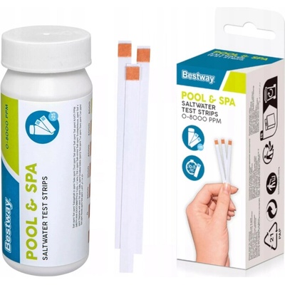 BESTWAY 58767 Testovacie prúžky na slanú vodu 25 ks