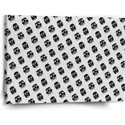 Sablio Obraz Star Wars Stormtrooper Pattern šikmý - 150x110 cm
