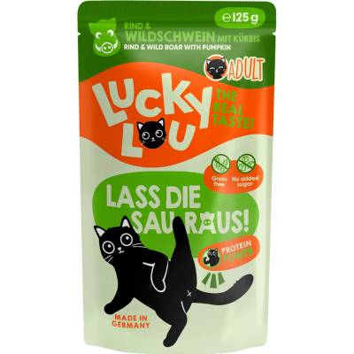 Lucky Lou Adult 16 x hovädzie a diviak 125 g