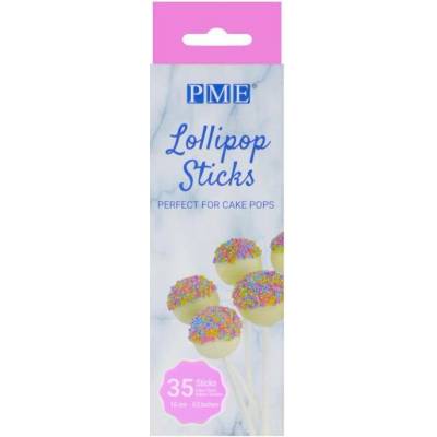Tyčinky na lízátka cake pops 16 cm PME 35 ks
