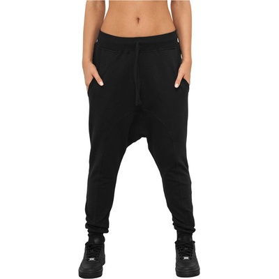 Urban Classics dámske light fleece sarouel tepláky čierne