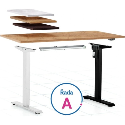 Rauman Výškově nastavitelný stůl OfficeTech A 140 x 80 cm