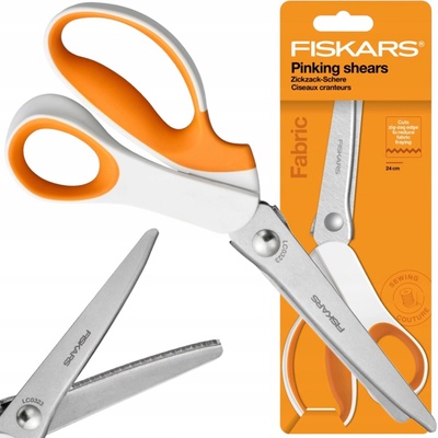 Zúbkované nožnice Fiskars pre pravákov 24,2 cm