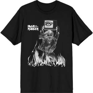 Iron Maiden Est. 1975 Holy Smoke Flames Crop Black S Риза (IMTEE198MB01)