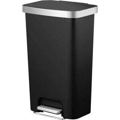 EKO 45 л черен кош за отпадъци с педал eko от серия hana
